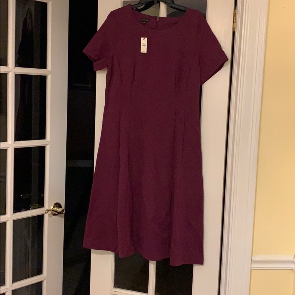 Burgundy dress
